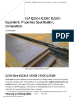 Q235 Steel Q235A Q235B Q235C Q235D Equivalent, Properties, Specification, Composition - The World Material