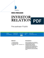 MODUL INVESTOR RELATIONS