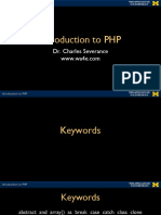 1.2 Introduction To PHP - PHP Keywords