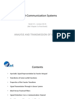 30820-Communication Systems: Analysis and Transmission of Signals