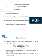 Signal Transmission Over A Linear System: 308201-Communication Systems 28