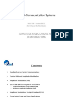 30820-Communication Systems: Amplitude Modulations and Demodulations