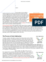 The Process of Color Subtraction