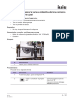 Procedimiento para Referenciar El Mecanismo Accionamiento Principal de La Estación de Formado de Una Máquina Termoformadora iLLiG Modelo RV74c