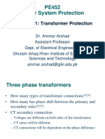 PE452 - Lect11 - Transformer Protection