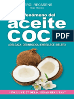 El Fenómeno Del Aceite de Coco- Adelgaza-Desintoxica-Embellece-Deleita- Sergi Recasens Jover