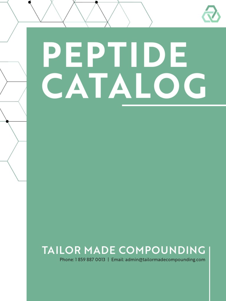 Tailor Made Compounding Peptide Catalog | PDF | Enzyme Inhibitor |  Nicotinamide Adenine Dinucleotide