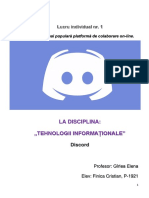 La Disciplina: Tehnologii Informaționale": Tema: Cea Mai Popul