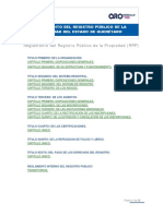 Reglamento Del Registro Publico de La Propiedad Queretaro