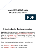 Introduction To Biopharmaceutics