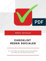 Checklist Redes Sociales