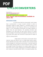 Download cycloconverter by Bharadwaj Santhosh SN49540154 doc pdf