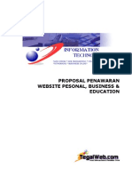 Contoh Proposal Penawaran Website