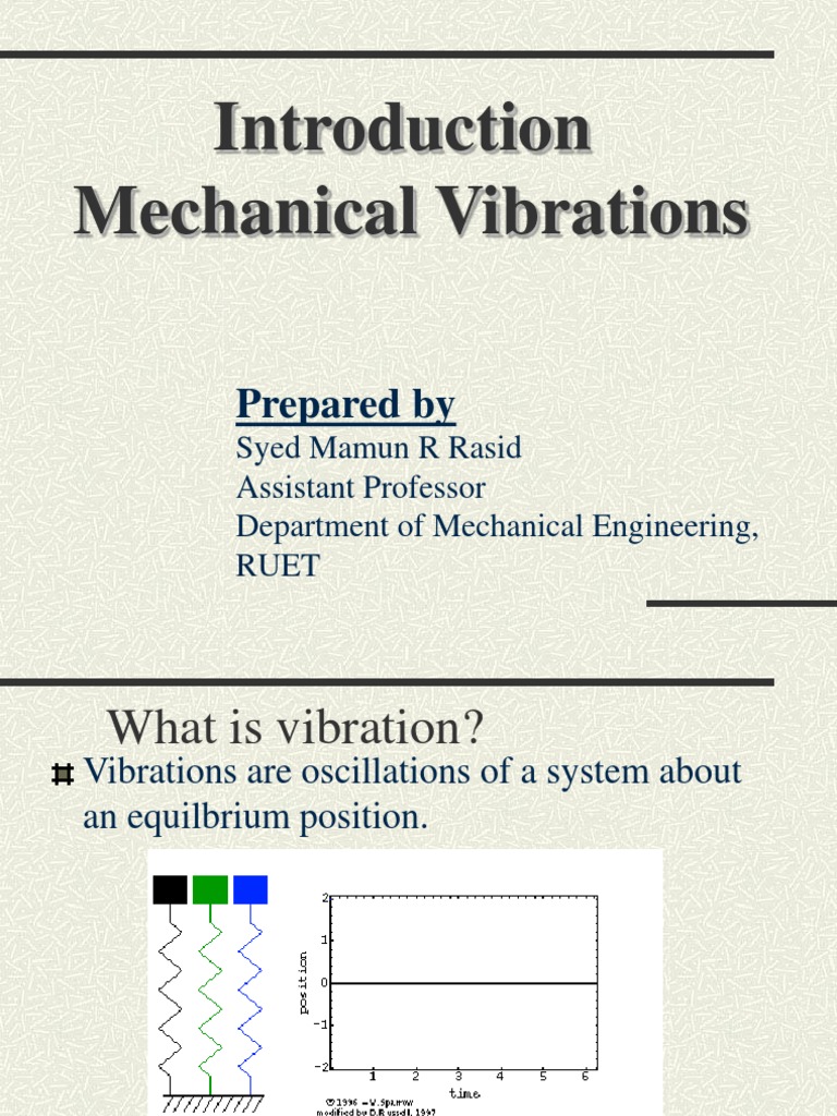 Understanding Mechanical Vibrations | PDF | Resonance | Applied And ...
