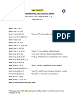 2020-21 Team Carleton and Team North Schedule Sem 2