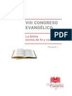 Ponencia 1. Biblia Como Norma de Fe y Conducta