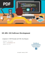 SE 450: OO Software Development: Assignment 1: OOP Principles and UML Class Diagram