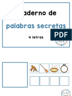 Cuaderno de Palabras Secretas 4 Letras