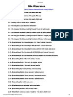 Site clearance rates analysis document