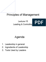 Principles of Management: Lecture-15 Leading & Controlling
