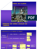 Perdidas Locales Tuberías