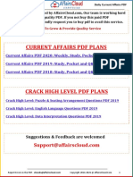 Current Affairs PDF Plans