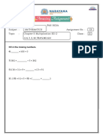 CLASS III MATHS ASSIGNMENT 25