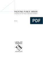 Policing Public Order: Areviewofthepublicnuisanceoffence