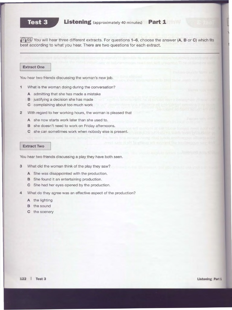 Test 3: Listening | PDF