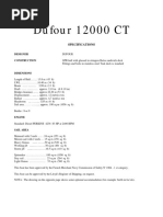 Dufour 12000 CT: Specifications