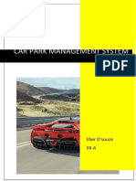 Car Park Management System: Eber D'souza Xii-A