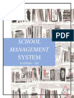 Computer Project School Management System.