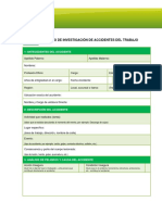 Formulario Investigacion Accidentes Trabajo