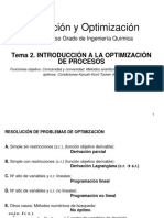Simulación y Optimización - Tema - 2