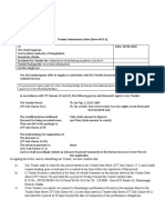 Tender Submission Letter (PG3-1) SEL