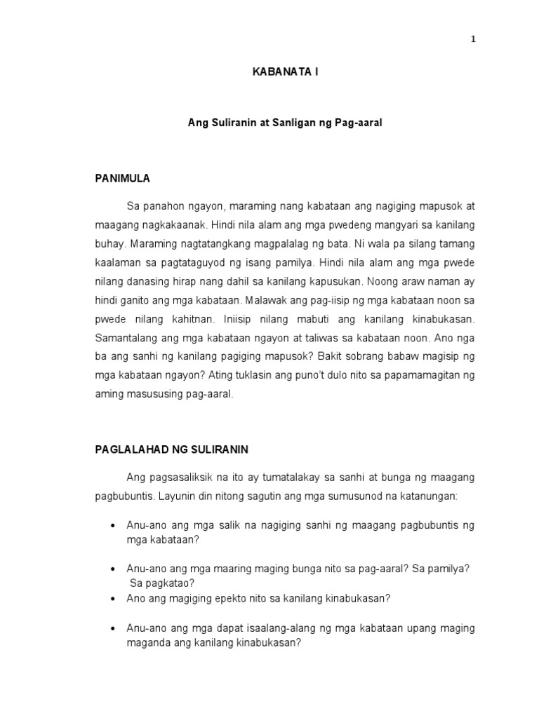 term paper tagalog sample