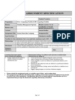 B.Sc. & HN Assignment Specification