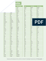 Grammar Vocabulary First and First for Schools Irregular Verbs