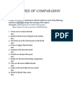 Degree of Comparasion