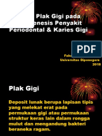 Peran Plak Gigi Pada Patogenesis Penyakit Periodontal & Karies Gigi