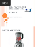 Download PPT ON MIXER GRINDER FINAL by rajbastard SN49542984 doc pdf