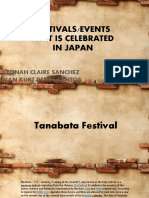 Festivals/Events That Is Celebrated in Japan: Leonah Claire Sanchez Ivan Kurt Delos Santos