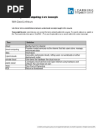 Glossary Cloud Computing Core Concepts