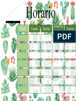 Plantilla Horario