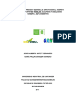 Evaluación del proceso de drenaje gravitacional asistido con vapor