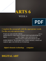 Arts 6 week 6