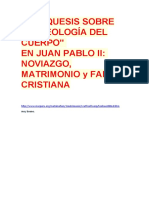 Catequesis j.p.ii Teología Cuerpo