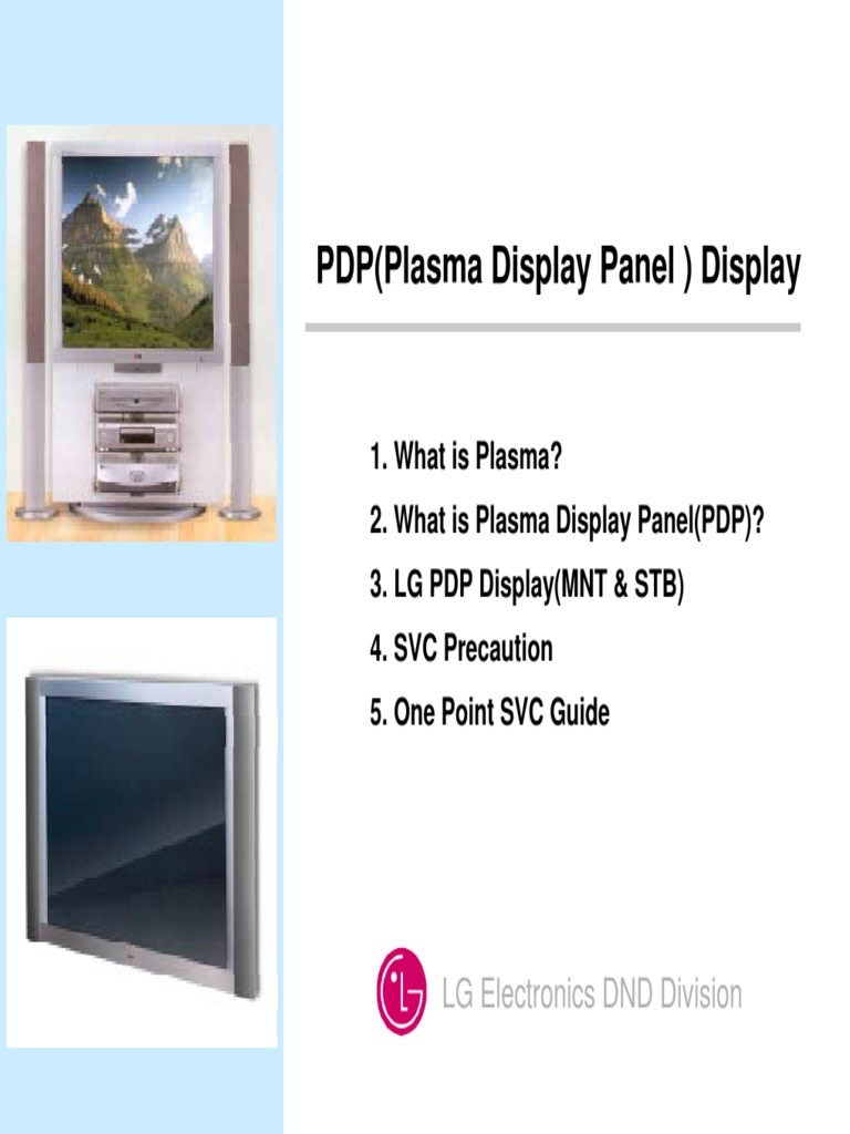 Understanding Plasma Display Panels (PDP) | PDF | Plasma (Physics ...