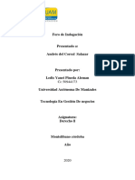 Foro de Indagación Derecho LL