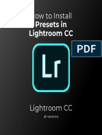 Presets in Lightroom CC